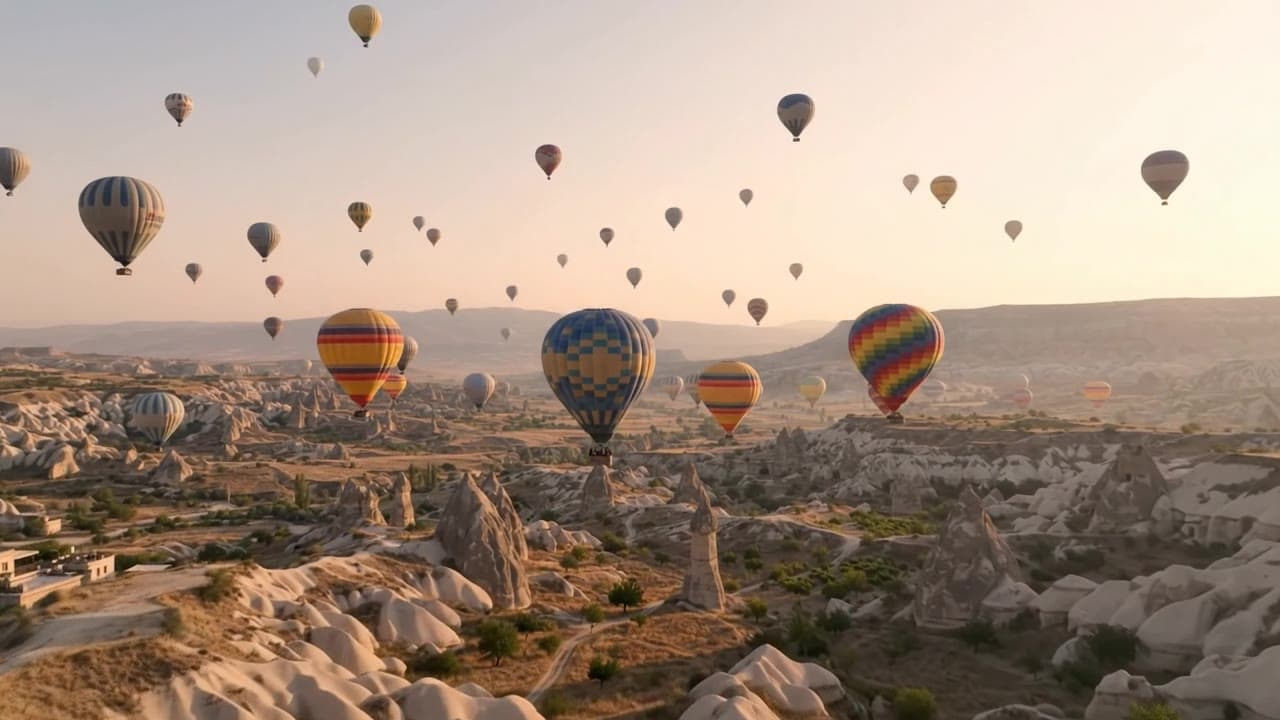 Kapadokya Balonları Gün Doğumu