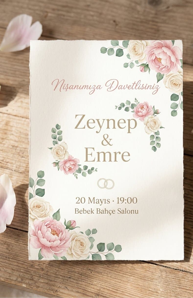 Nişan Davetiyesi
