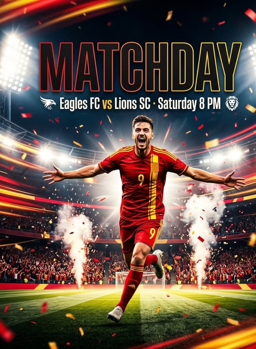 Maç Günü Afişi (Matchday Poster)