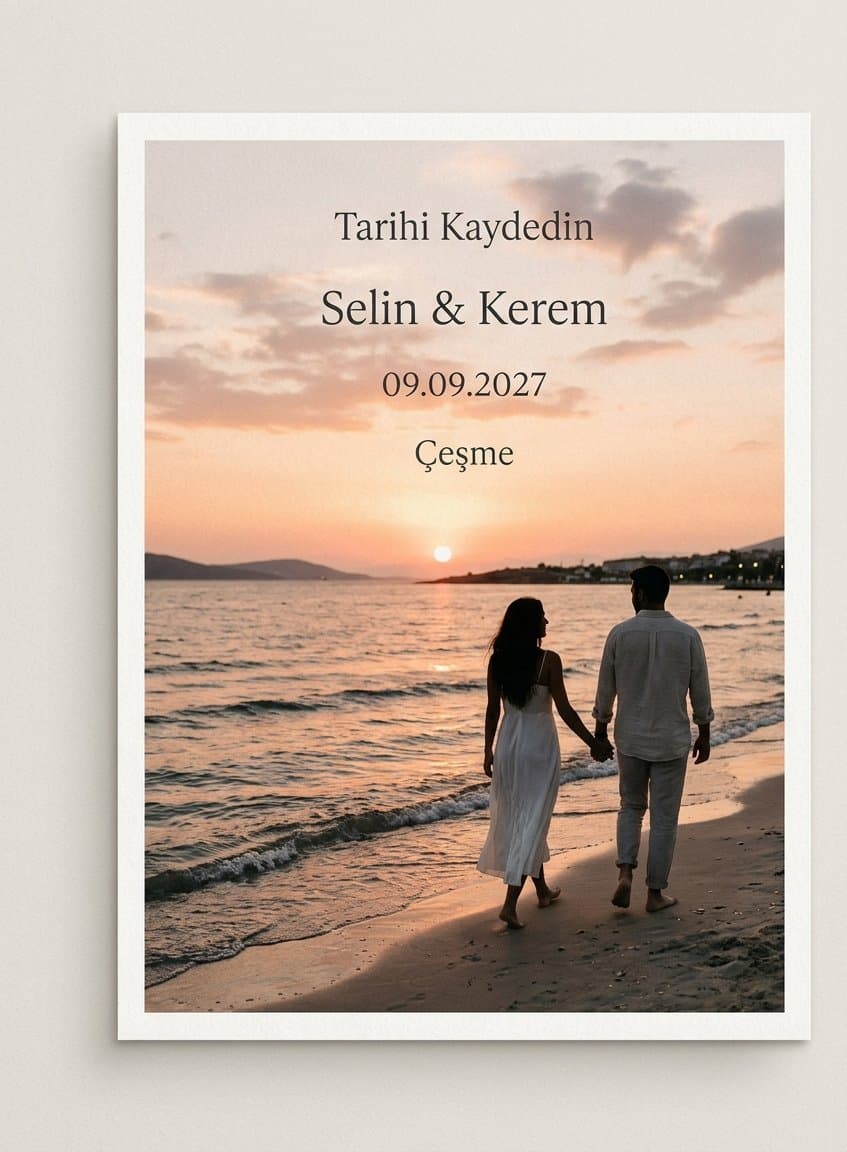 Save the Date (Tarihi Kaydedin) Kartı