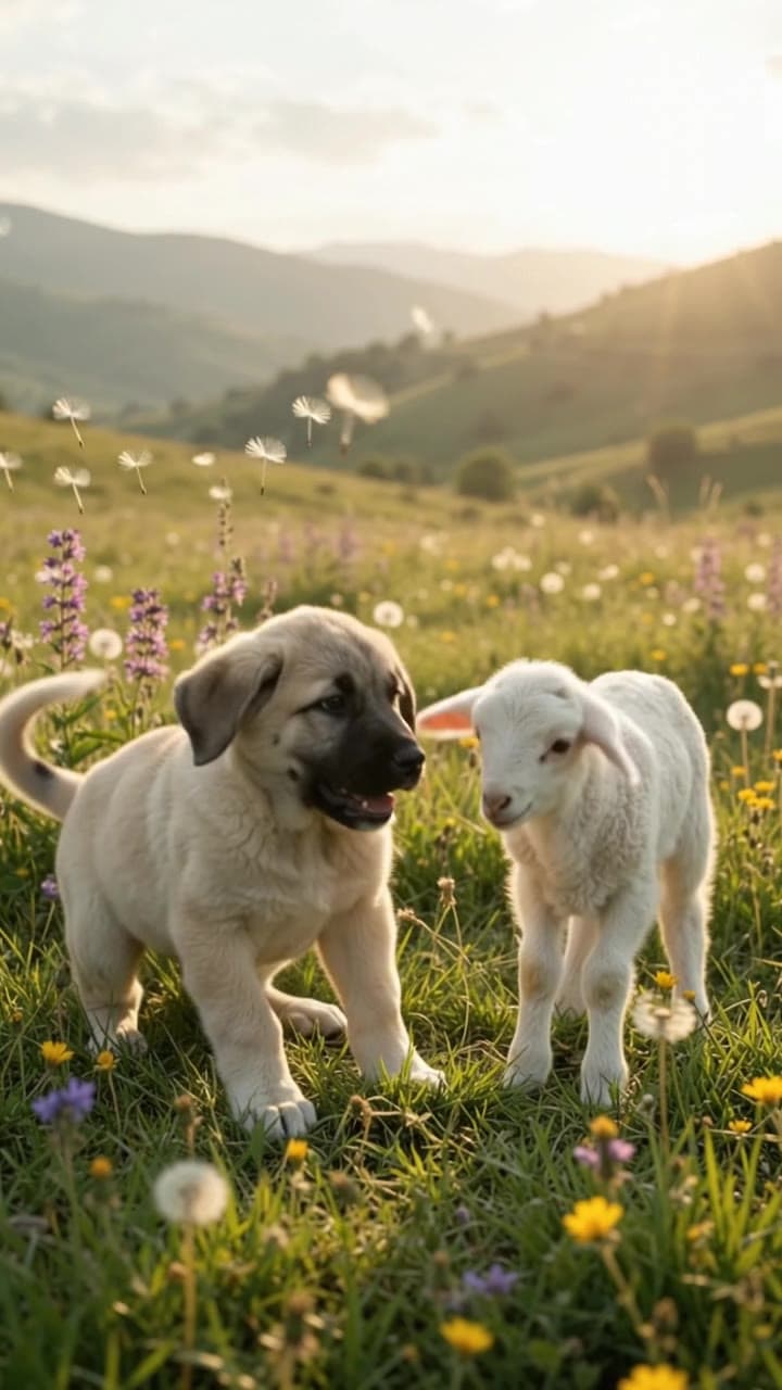 Kangal Yavrusu ve Kuzu